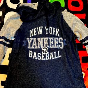 New York Yankees cowl neck sweater NWOT